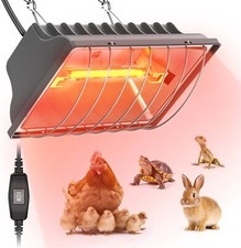 250W Chicken Coop Heater for Chicks Ducks, 7.86ft Cord UL Passed Brooder Heating
