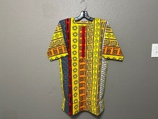 African clothing for men-Dashiki S-5X Yellow