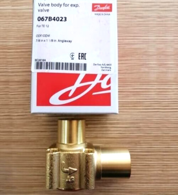 1PC- Danfoss 067B4023 Valve body for expansion valve, TEH, Solder, ODF,ODM- NEW