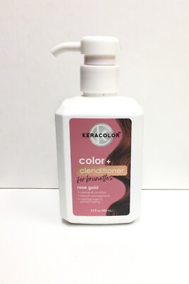 KeraColor Color + Clenditioner For Brunettes - Rose Gold, 12 oz