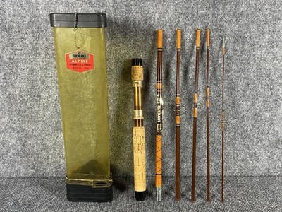 Vintage Daiwa Regal Silver 6052 6-Piece Travel Fishing Rod Lightweight Portable