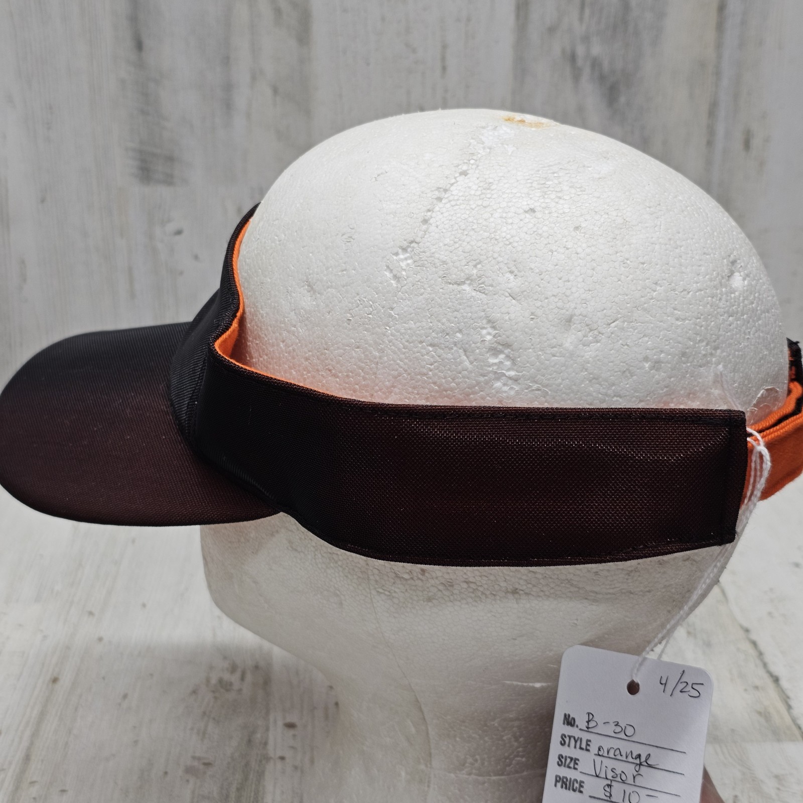 Orange Visor Sample One Size - image 3