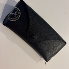 Vintage Ray Ban Sunglasses Black Leather Case Early logo Aviator