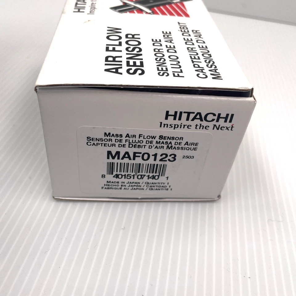Sensor de fluxo de ar Hitachi fabricante de equipamento original MAF0123 para Infiniti QX60 Nissan Maxima Quest Rogue - Imagem 2 de 4
