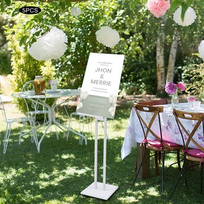 5 Pcs Poster Display Frames Heavy Duty Sign Holder Adjustable Floor Poster Frame