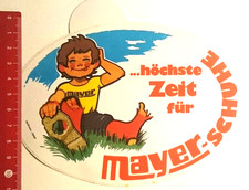 mayer Schuhe alter Aufkleber/Sticker  Mayer Schuhe (12011786)