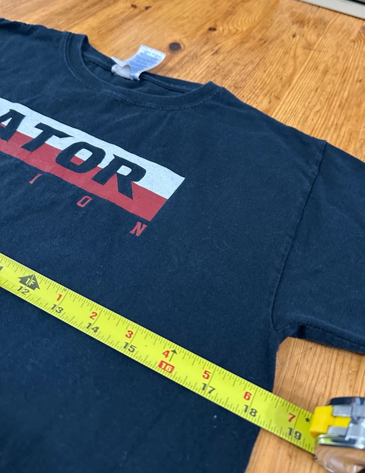 Gildan Ultra Algodón Negro Camiseta Gráfico Nación Gator Ropa Activa Juvenil Grande Foto 4 de 4