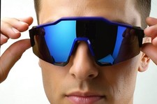 Wrap Around Sunglasses Men Fashion Outfit Safety Glasses Sun Protection Shield
