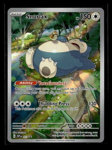 Pokemon Snorlax #051 SV: Scarlet & Violet Promo Cards