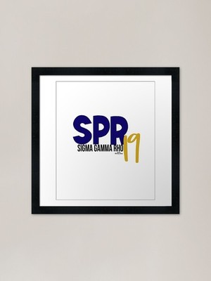 SPR 19 Sigma Gamma Rho - Griechisches Leben gerahmtes Wandbild Poster Leinwanddruck Bild