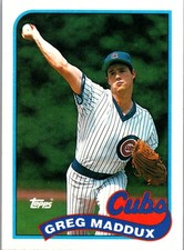 1989 Topps Greg Maddux #240 Chicago Cubs
