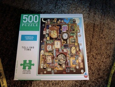Arrow Comical Series #018711 ''TELLING TIME'' 500 Pc Puzzle 24''x18'' Complete LN