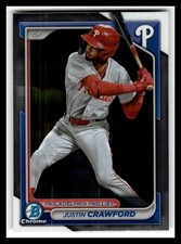 2024 Bowman Chrome #BCP-17 Justin Crawford