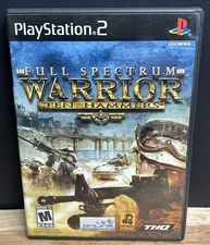 Full Spectrum Warrior: Ten Hammers (Sony PlayStation 2, 2006) PS2 Complete Clean