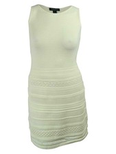 Ralph Lauren Women's Sleeveless Round Neck Sweater Dress (PL, Lauren White)