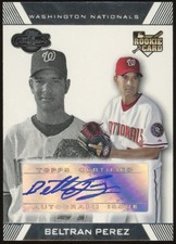 2007 Topps Co-Signers Beltran Perez Autograph #104