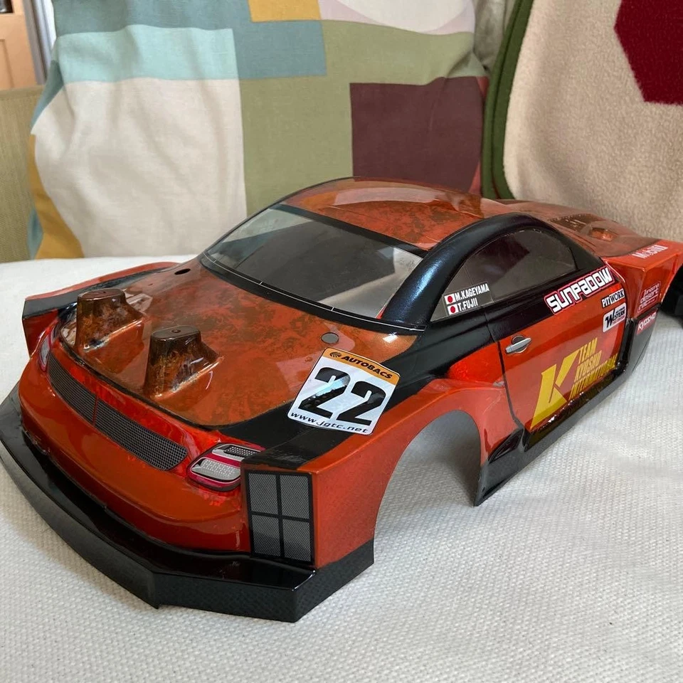 Kyosho 1/10 Lexus Radio Control Body, Orange, Used, Damaged - Image 2 of 3