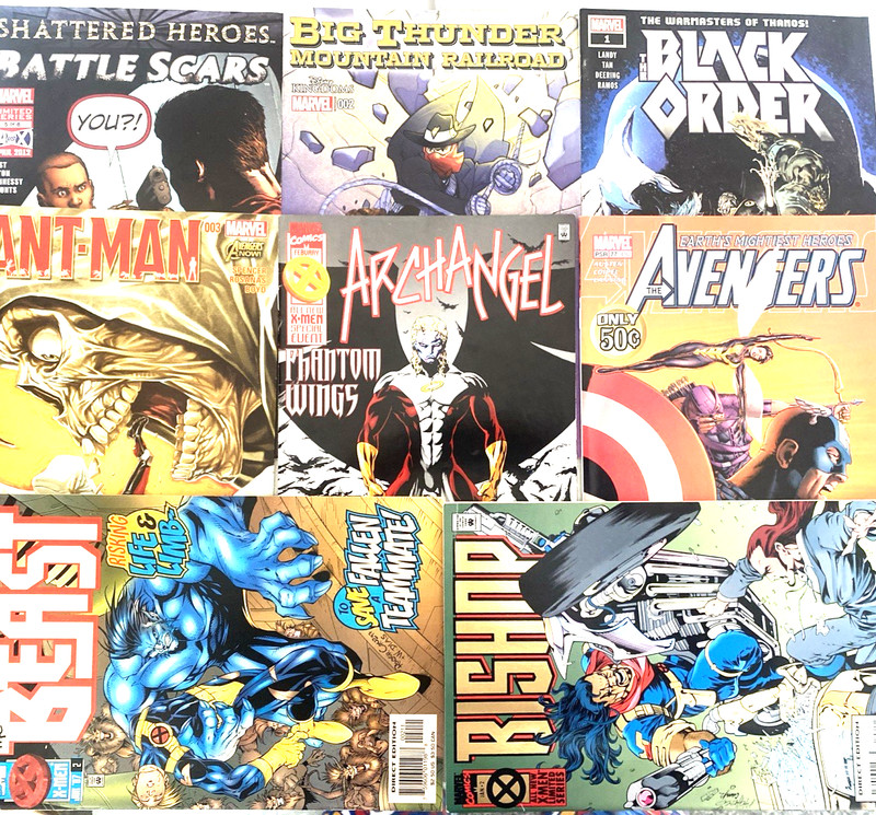 MARVEL COMICS 8 ISSUE COMIC BOOK LOT. BISHOP. AVENGERS. ANT-MAN & MORE