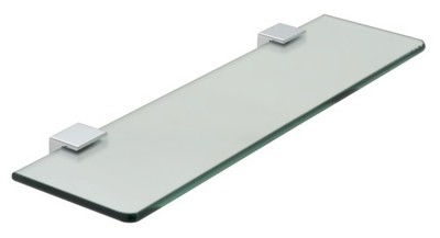 Vado Phase Milchglasregal mit Halterungen Chrom PHA-185-C/P Brandneu in OVP UVP 115 £