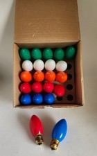 22  Pack Multi-color C9 Replacement Bulbs Christmas Holiday Lights