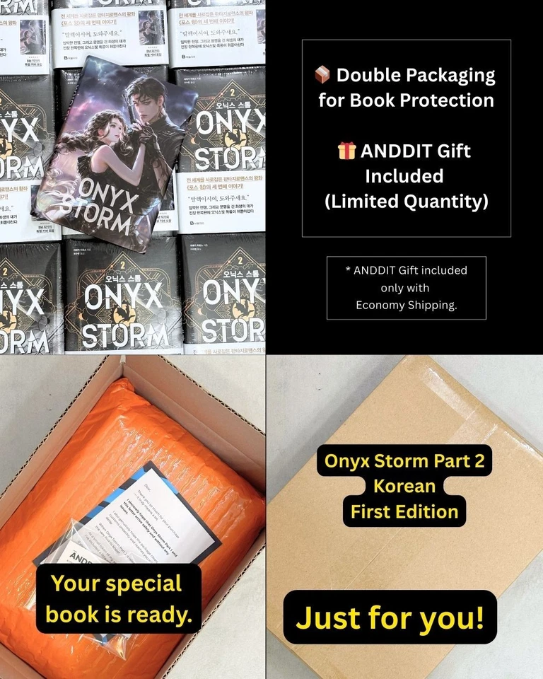 Onyx Storm, Fourth Wing Rebecca Yarros (Korean book) Art Dust Jacket Limited - Image 3 of 4