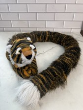 Wild Republic Plush Tiger Stuffed Animal Long Tail White Tipped Pretend Play Toy