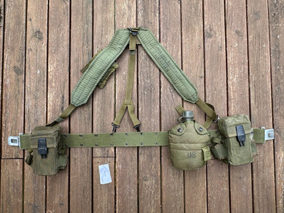 US Army ALICE LC1 Load Bearing Webbing Set Rig Lot 1 | eBay Australia