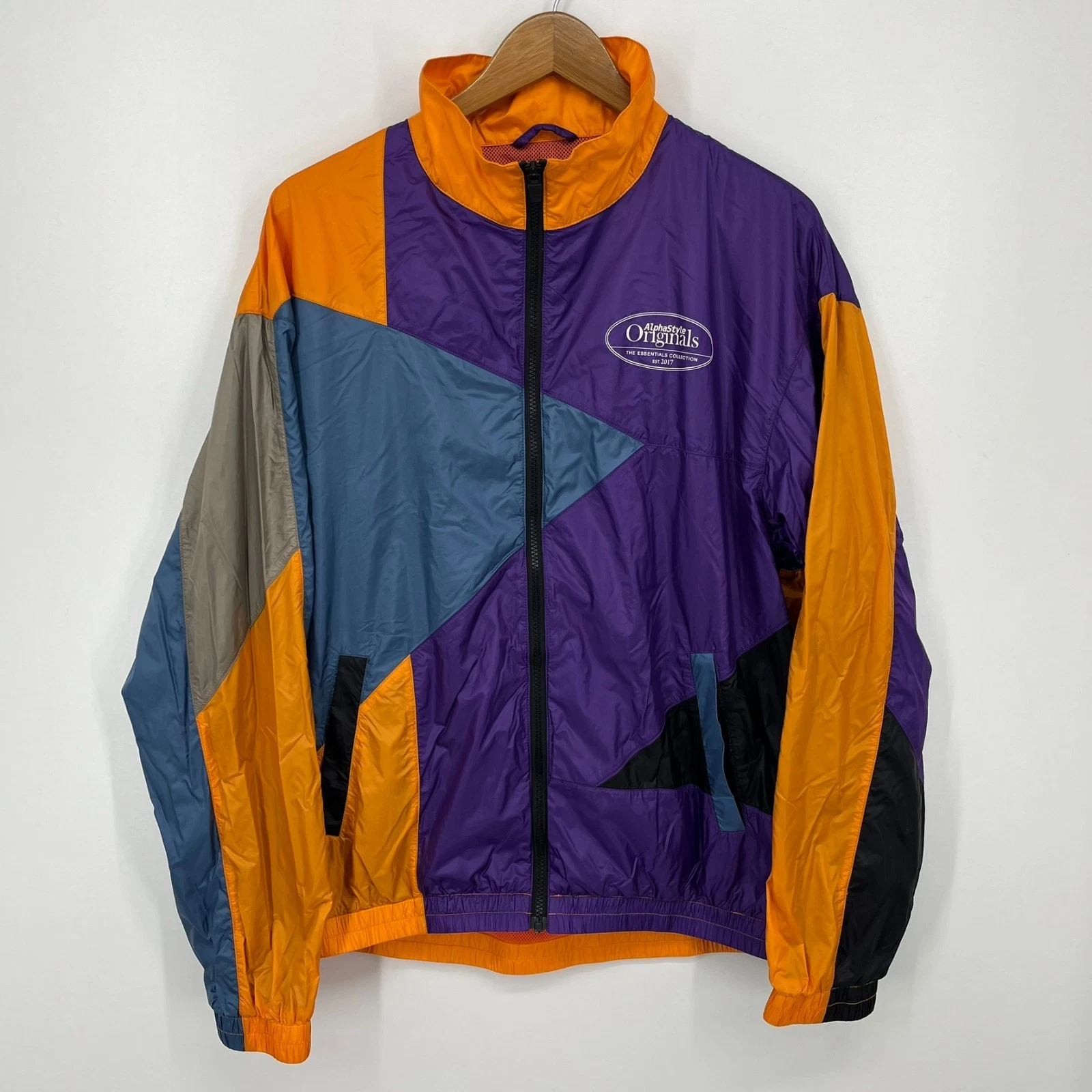 Alphastyle Essentials Collection Windbreaker Jacket Men's Size L Colorblock
Opens in a new window or