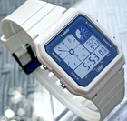 CASIO POP LF-20W-8ADF UNISEX CREAM BEIGE ANA-DIGI ECO GREY RETRO DIAL WATCH *NEW