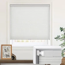 LazBlinds Cordless Cellular Shades No Tools No Drill Light Filtering Cellular...