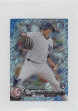 2017 Bowman Chrome Minis Blue Shimmer Refractor /150 Jordan Montgomery #44 0ms5