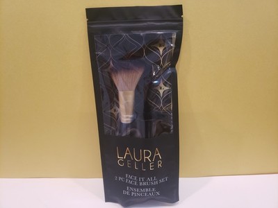 Laura Geller ~ Face It ALL 2 PC Face Brush Set ~NIP