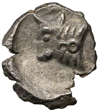 NGC XF Caria 5th Century BC, BULL & LION Silver AR Hemiobol Ancient Greek Coin