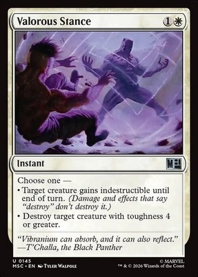 *MtG: 4x Valorous Stance - Commander Marvel Super Heroes UC - magicman-europe*