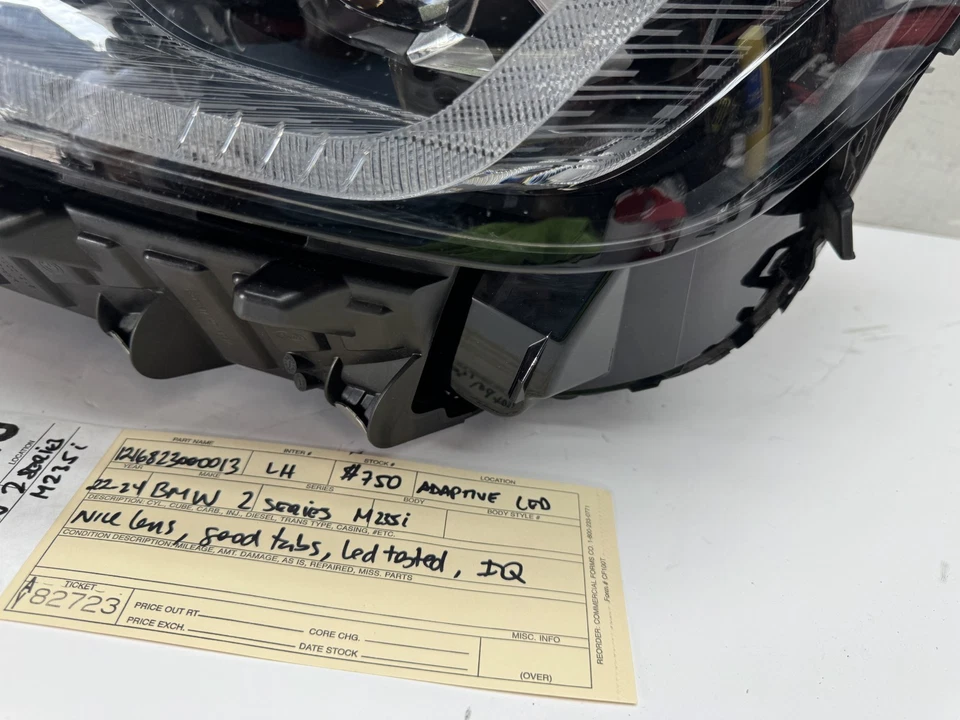 complete! 2022 2023 2024 BMW 2 SERIES M235i LEFT LED HEADLIGHT OEM AY82723 - Image 3 of 4