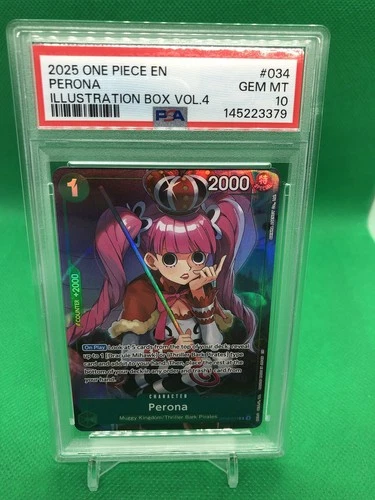 Perona (Illustration Box Vol.4) OP09-034 One Piece Promotion Cards Foil PSA 10