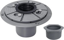 2-Inch PVC Sub Drain, Shower Drain Base, No Hub Shower Drain Base with Rubber Ga