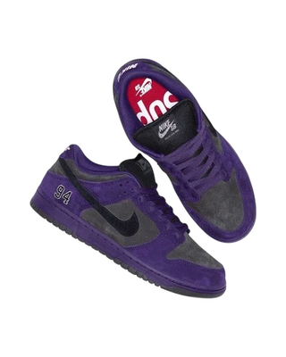 Supreme × Nike SB Dunk Low Ink Purple HQ8487-500 Men's Size | eBay