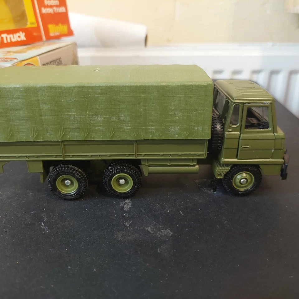 DINKY 668 'FODEN ARMY TRUCK/CANVAS LORRY' ARMY/MILITARY. BOXED. SUPERB. - Image 2 of 4