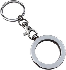 AA Medallion and Coin Holder Metal Keychain Polished