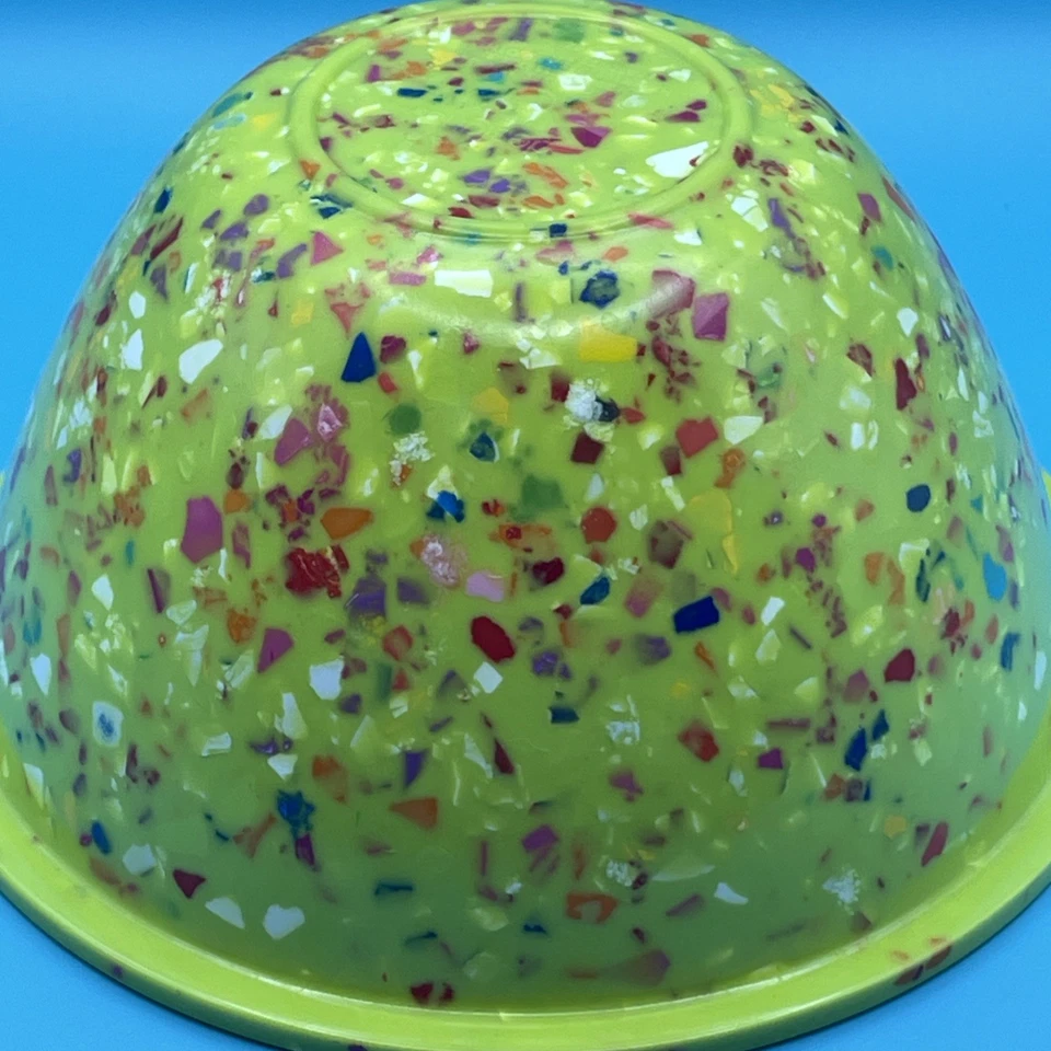 Zak!  Cuenco pequeño de confeti moteado de melamina verde Foto 4 de 4