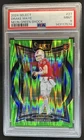 2024 Panini Select Drake Maye Concourse RC Neon Green Prizm Shock #/599 PSA 9