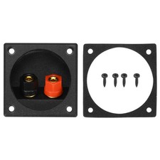 2 Inch Speaker Box Terminal Cup, 2-Way Subwoofer Plug Connectors,Black