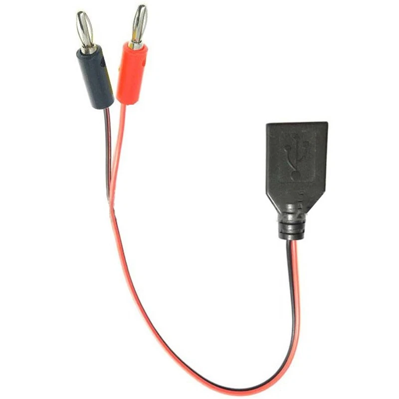 USB Female to 4MM Banana Plug Test Lead Charging Cable USB Socket to Banana Plug - Bild 4 von 5