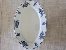 O.P.Co. small platter pre Syracuse China floral pattern around rim