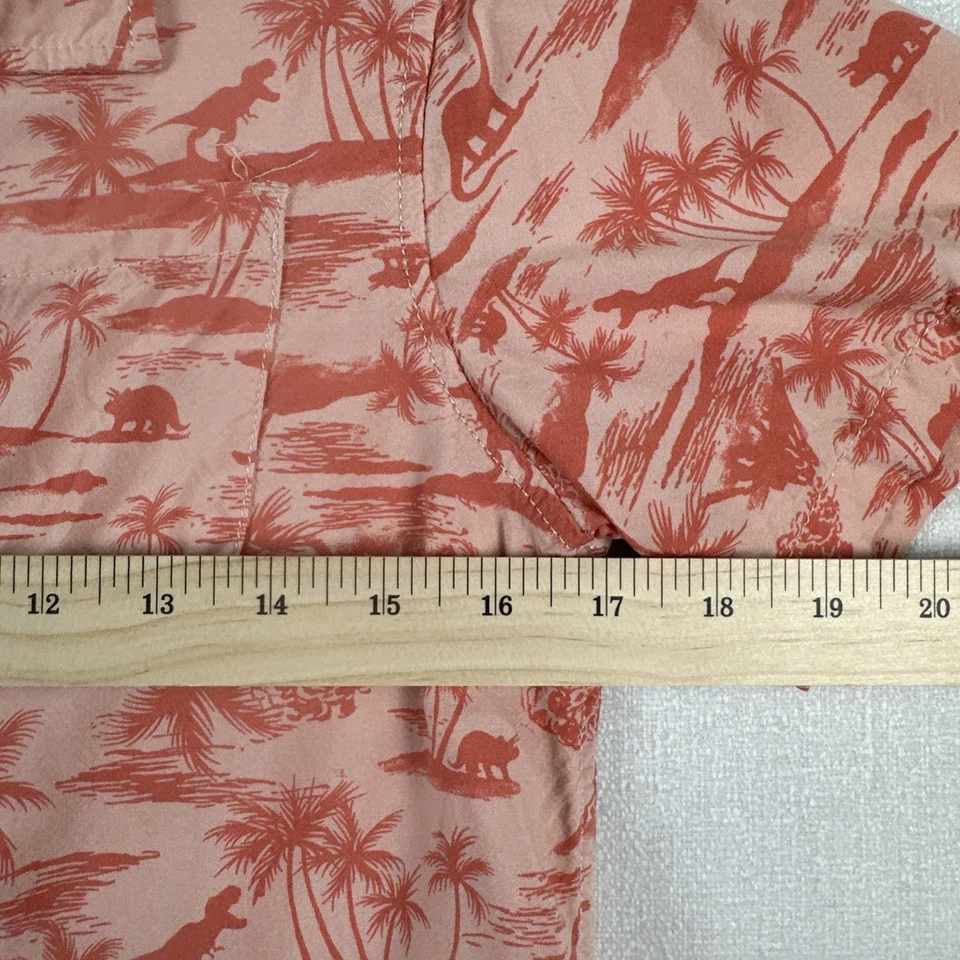 Cat & Jack Short Sleeve Hawaiian Shirt, Boys Size L (12-14), Beach, Tropical - Image 3 of 4