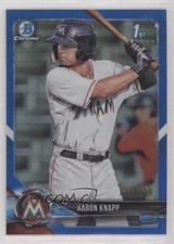 2018 Bowman Chrome Prospects Blue Refractor 137/150 Aaron Knapp #BCP5 ni4