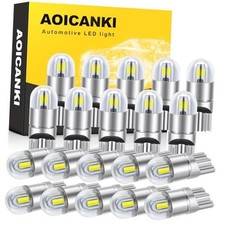 194 LED Bulb 6000K White, License Plate Light, Dome Light, T10 168 2825 W5W