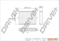 Dr!ve+ DP1110.12.0178 Filter, Innenraumluft FüR Alfa Romeo