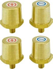 M6 Thread Male Brass Battery Charging Post Terminals M6 Battery Post Adapter ...